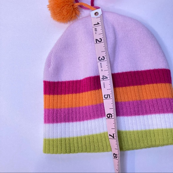 Girl’s Winter Knit Hat & Long Gloves - Picture 4 of 5